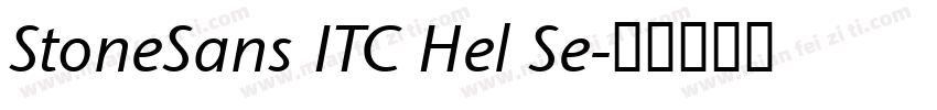 StoneSans ITC Hel Se字体转换